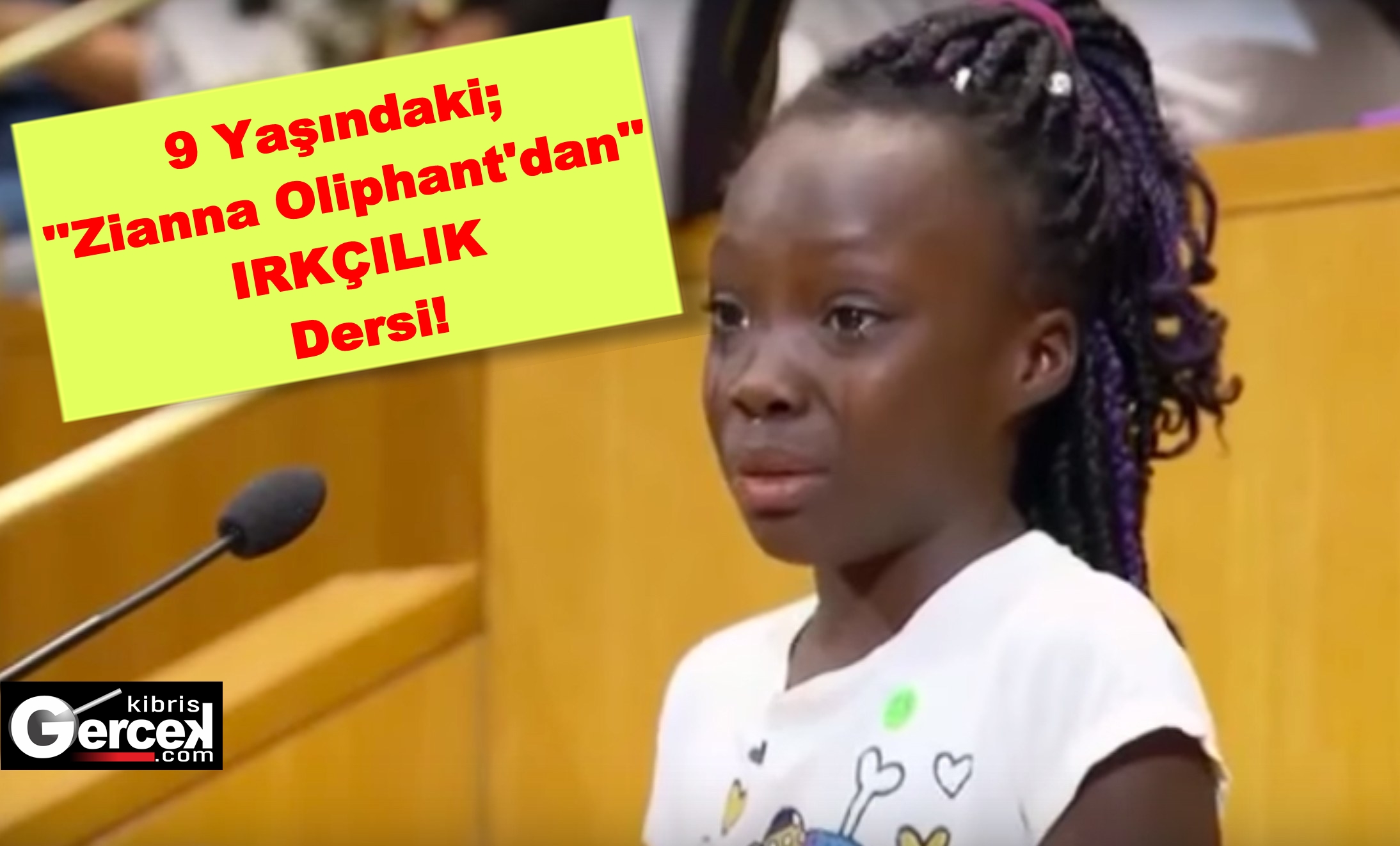 9 Yaşında ki Kız Çocuğu; ”Zianna Oliphant’dan” IRKÇILIK Dersi!