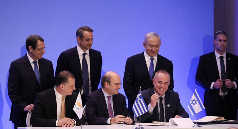 İsrail, Yunanistan ve Kıbrıs arasında ‘EastMed’ anlaşması imzalandı