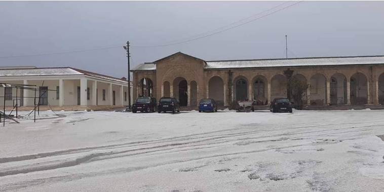 Apostolos Andreas Manastırı beyaza büründü