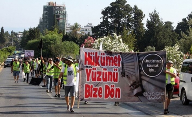 Eylemciler Girne’den Lefkoşa’ya Yürüyerek Gelecekler