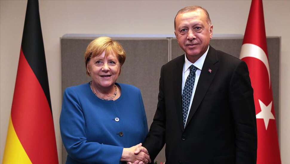 Erdoğan, Merkel ile görüşmesinde vurguladı: “Kıbrıs Türk halkının hakları korunuyor”