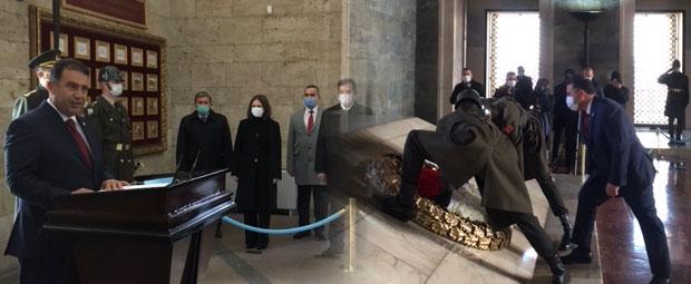 Başbakan Ersan Saner Anıtkabir’i Ziyaret Etti