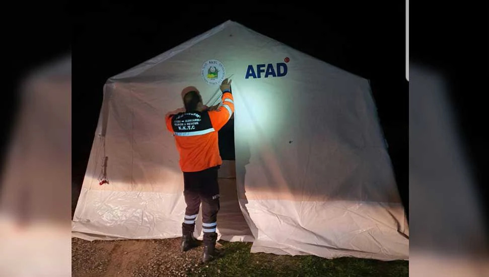 Sivil Savunma Teşkilatı, Girne’ye Giriş Çıkışları Kontrol Etmek Amacıyla Çadırlar Kuruldu