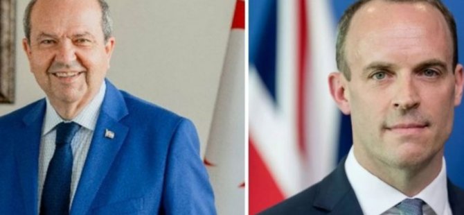 Cumhurbaşkanı Ersin Tatar, Bugün İngiltere Dışişleri Bakanı Raab’ı Kabul Edecek