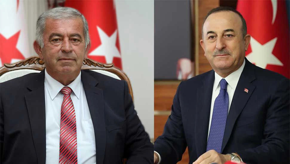 Cumhuriyet Meclisi Başkanı Önder Sennaroğlu,Türkiye Cumhuriyeti Dışişleri Bakanı Mevlüt Çavuşoğlu’nu Heyet İle Kabul Etti.