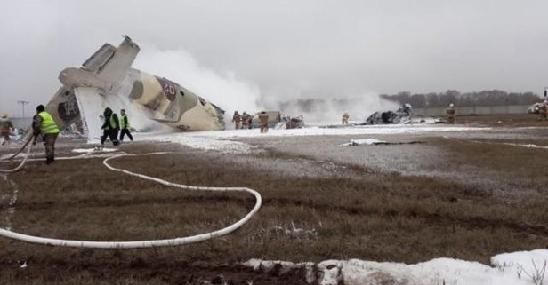 Kazakistan’da An-26 Tipi Uçak İniş Sırasında Düştü!