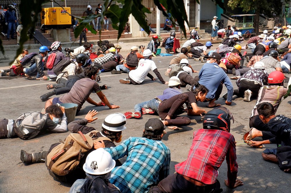 Myanmar’da ”En Kanlı” Gün Yaşandı Darbe Karşıtı Gösterilerde 50 Kişi Öldü