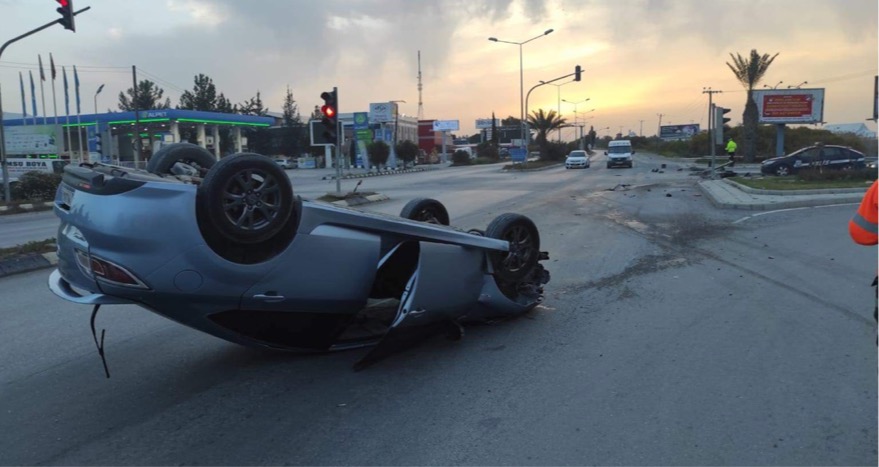 Lefkoşa’da Dr Fazıl Küçük Bulvarı Üzerinde Trafik Kazası Araç Sürücüsünün 410 Promil Alkollü Olduğu Ortaya Çıktı
