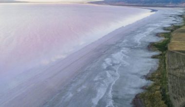 Kuraklık tehlikesi altındaki Tuz Gölü küçülüyor