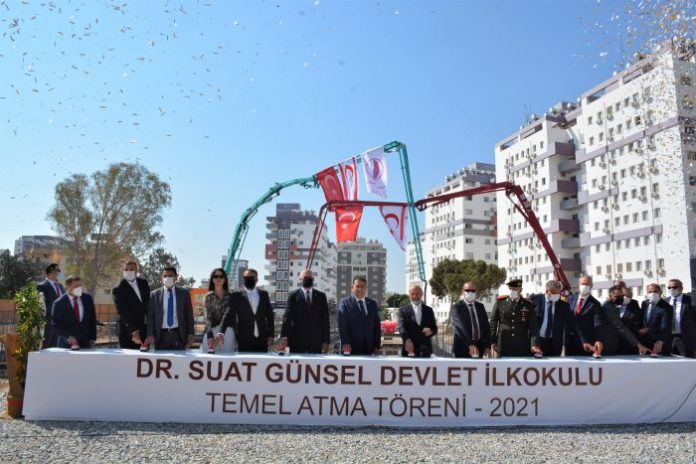Dr. Suat Günsel Gazimağusa Devlet İlkokulu’nun Temel Atma Töreni, Başbakan Ersan Saner’in Katılımıyla Gerçekleştirildi