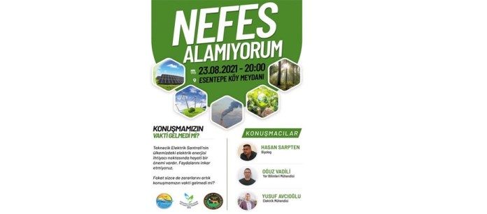 Esentepe’de bu akşam “Nefes Alamıyorum” adlı etkinlik düzenleniyor