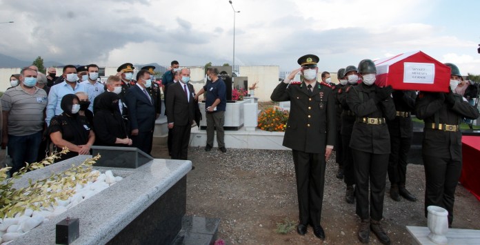 Şehit Şevket Mustafa Gürsoy’un naaşı askeri törenle defnedildi