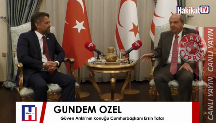 Gazeteci Güven Arıklı’nın konuğu Cumhurbaşkanı Ersin Tatar… CANLI YAYIN