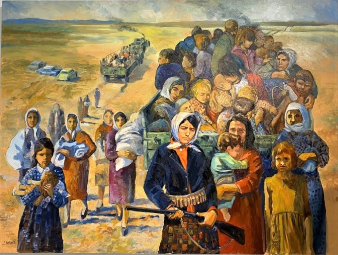 Arpalık, Ayvasıl, Muratağa-Sandallar katliamları ile Erenköy direnişini resmeden eserler Surlariçi Şehir Müzesinde…
