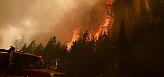 ABD’de iki haftadır devam eden ‘Caldor’ yangını nedeniyle California ve Nevada’da acil durum ilan edildi