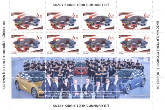 KKTC Posta Dairesi’nin GÜNSEL onuruna tasarladığı posta pulları, GÜNSEL B9’dan önce dünyayı dolaşacak!