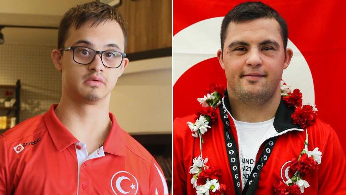 Özel sporcular Talha Ahmet Erdem ve Doğukan Coşar Avrupa Şampiyonu