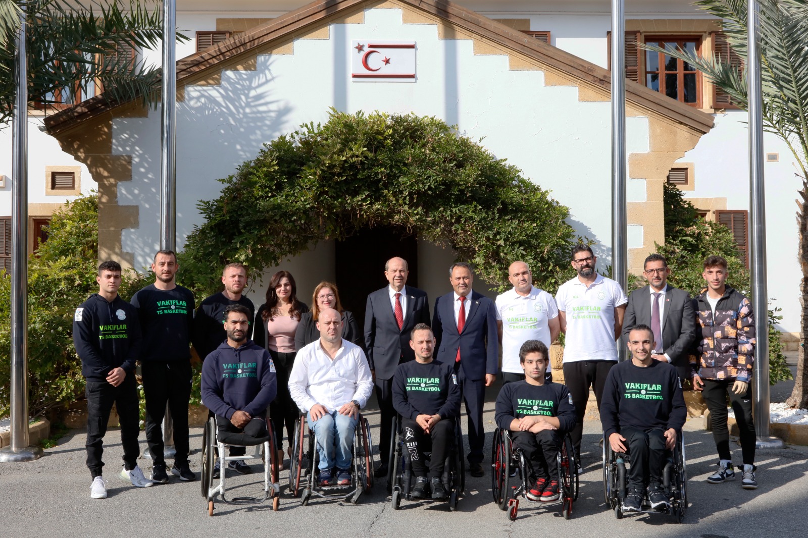 Tatar, Engelliler Spor Federasyonu Tekerlekli Sandalye Basketbol Takımını kabul etti