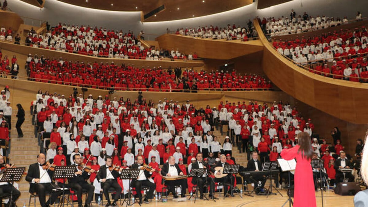 Ankara’da 2023 çocukla Türkiye Yüzyılı konseri