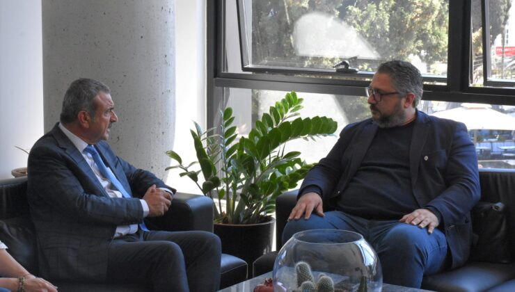 Gazimağusa Belediye Başkanı Uluçay ve ekibi Girne Belediye Başkanı Şenkul’u ziyaret etti