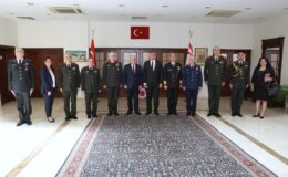 TC Milli Savunma Bakanı Güler, TC Lefkoşa Büyükelçisi Feyzioğlu’nu ziyaret etti