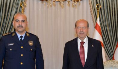 Cumhurbaşkanı Tatar, Lefkoşa Polis Müdürü Kızıltuğ’u kabul etti