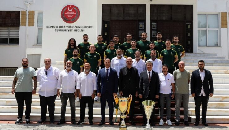 Başbakan Üstel, Mağusa Türk Gücü’nü kabulünde konuştu: Hükümetimiz sporun her alanına katkı koyuyor