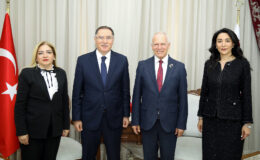 Meclis Başkanı Töre, TC Ombudsmanı Malkoç ile Azerbaycan Ombudsmanı Aliyeva’yı kabul etti