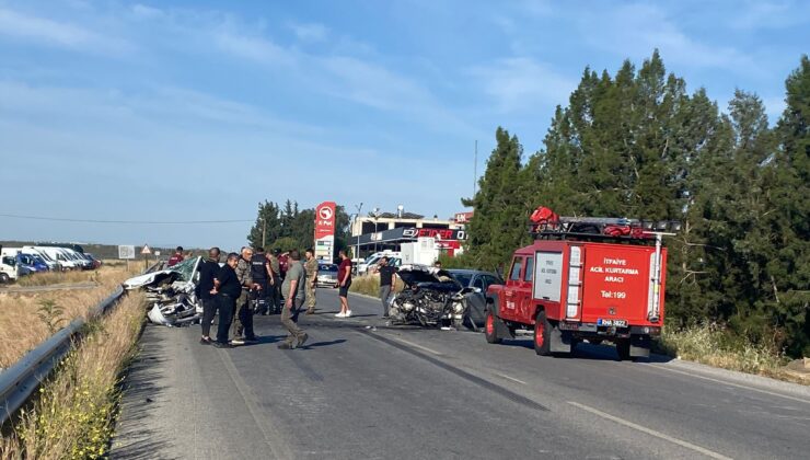 Ercan- İskele anayolunda trafik kazası: 2 ağır yaralı…