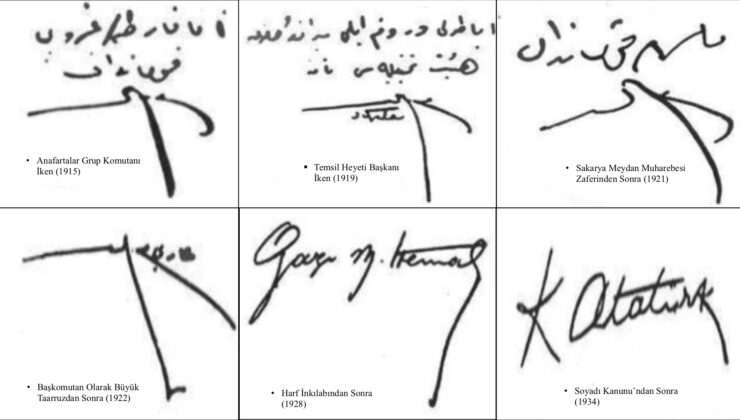 Türkiye MSB, Atatürk’ün orijinal imzalarını paylaştı