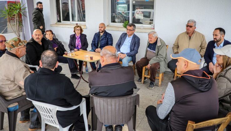 Erhürman Güzelyurt’ta narenciye üreticileri ile görüştü, açık pazar ve çarşıyı gezdi