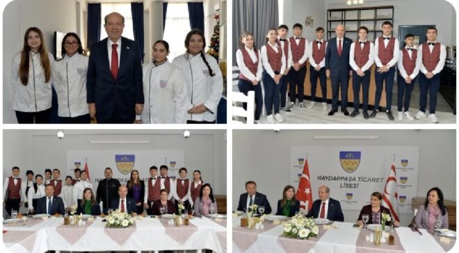 Cumhurbaşkanı  Tatar  Haydarpaşa Ticaret Lisesi’ni ziyaret etti