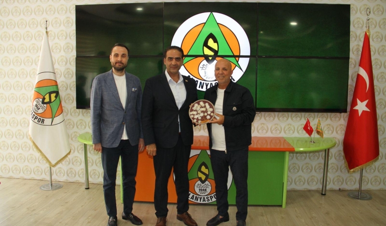 BAKAN GARDİYANOĞLU’NDAN ALANYASPOR KULÜP  BAŞKANI ÇAVUŞOĞLU’NA TAZİYE ZİYARETİ